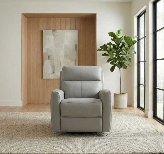 Liberty Furniture Chase Oslo Gray Swivel Glider Triple Power Zero Gravity Recliner-1