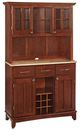 homestyles® Buffet Of Buffets Cherry/Natural Wood Server with Hutch-0