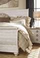 Signature Design by Ashley® Willowton Whitewash King Sleigh Footboard-2
