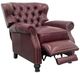 BarcaLounger® Presidential Shoreham-Wine Manual Recliner-1