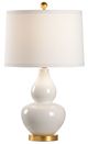Chelsea House Gourd White Glaze Table Lamp-0