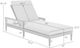 Armen Living Zella Gray Aluminum/Fabric Outdoor Chaise Lounge-2
