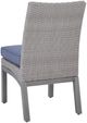 Signature Design by Ashley® Dillon Beach 2-Piece Blue/Gray Aluminum/Fabric Outdoor Dining Side Chair-4
