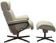 Stressless® by Ekornes® Customizable Magic Large Manual Recliner and Ottoman with Cross Base-1
