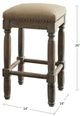 Olliix by Madison Park Sand Cirque Counter Stool Set of 2-3