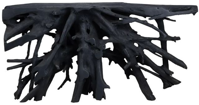 Crestview Collection Batu Matte Black Console Table-1