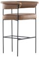 Four Hands Carrie Leather Bar Stool-0