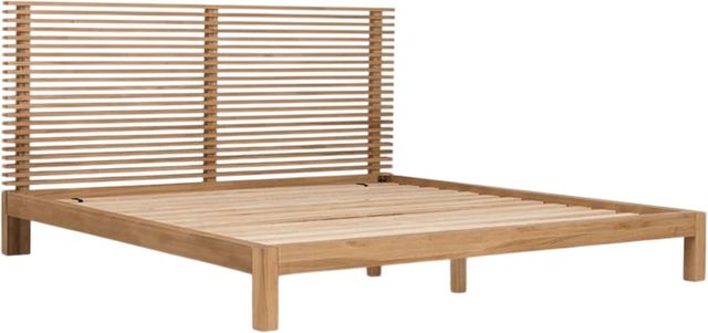 Modus Furniture Tanner Flaxen Queen Panel Bed-2