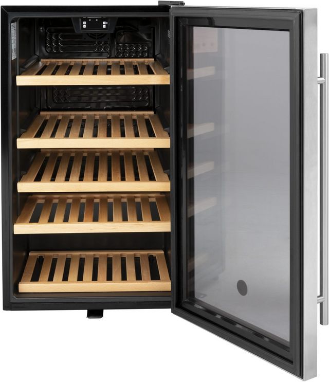 GE® 4.1 Cu. Ft. Stainless Steel Wine Cooler-3