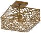 Currey & Company Confetti Hand Rubbed Gold Leaf Semi-Flush Lighting-0