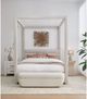 Modus Furniture Virgil Rockford Turtle Dove Full Upholstered Canopy Bed-4