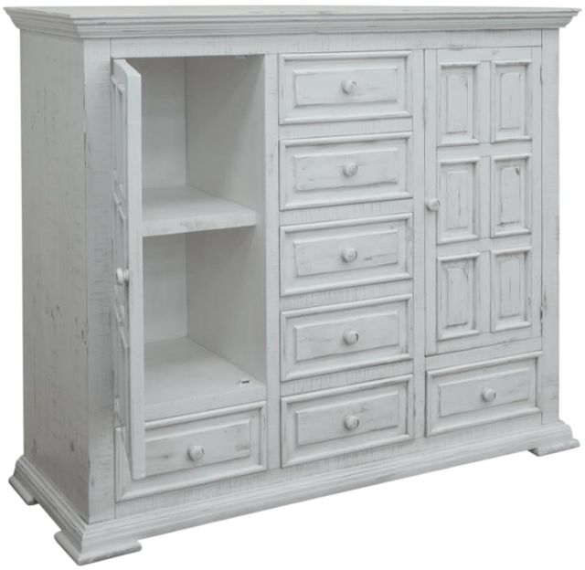 International Furniture Direct Terra Vintage White Mule Chest-0