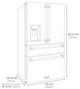 ZLINE 36" 21.6 Cu. Ft. Fingerprint Resistant Black Stainless Steel Counter Depth French Door Refrigerator with Water Dispenser, Ice Dispenser, and Extra Water Filter-2