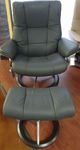 Stressless® by Ekornes® Mayfair Large Signature Base Chair and Ottoman-1