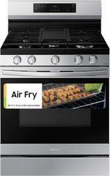 Samsung 30" Fingerprint Resistant Stainless Steel Smart Freestanding Gas Range