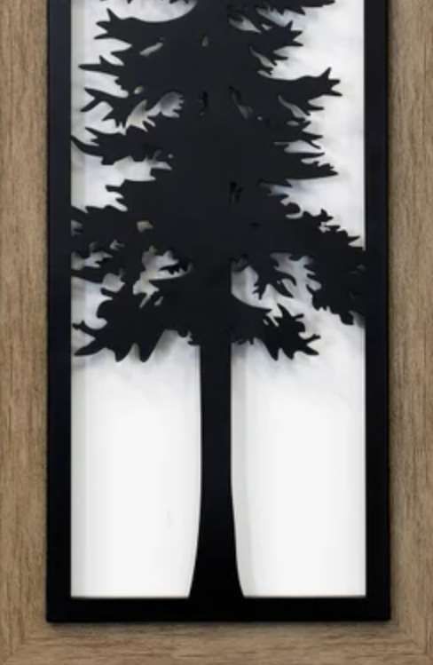 Stylecraft Cypress I Black/Brown/White Wall Art -1