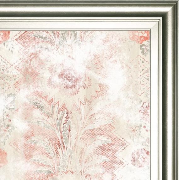 Classy Art Red World Traveler Textile I by June Erica Vess Wall Art-1