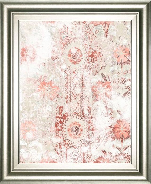 Classy Art Red World Traveler Textile II by June Erica Vess Wall Art-0