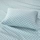 Olliix by True North by Sleep Philosophy Aqua Geo Twin XL Cozy 100% Cotton Flannel Printed Sheet Set-1