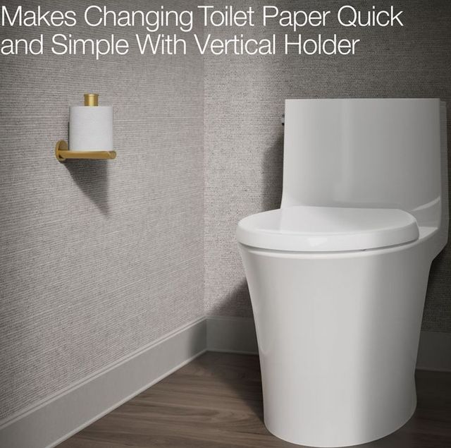 KOHLER® Avid® Vibrant Brushed Moderne Brass Vertical Toilet Paper Holder-4