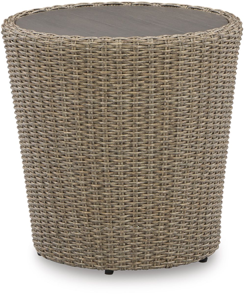 Danson Outdoor End Table - Beige Danson Outdoor End Table - Beige