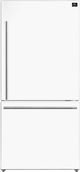 FORNO® Milano Espresso 31 in. 17.2 Cu. Ft. White Counter Depth Bottom Freezer Refrigerator-0