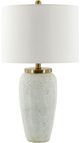 Surya Prior Off-White Distressed Ceramic Table Lamp-0