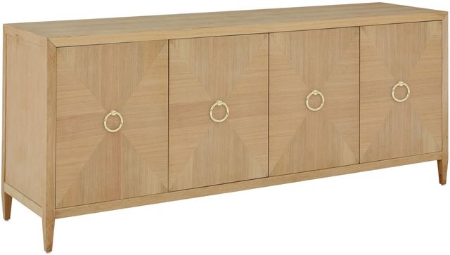 Bassett® Furniture Fallon Summer Wheat Four Door Media Credenza-0