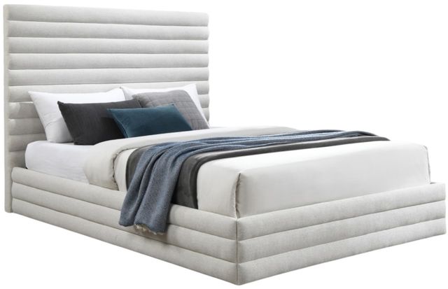 Meridian Furniture Maxwell Cream Full Panel Bed-0