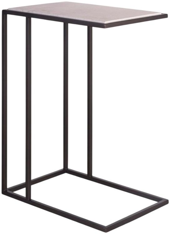 Universal Explore Home™ Coalesce Boer Gray Accent Table with Black Base-0