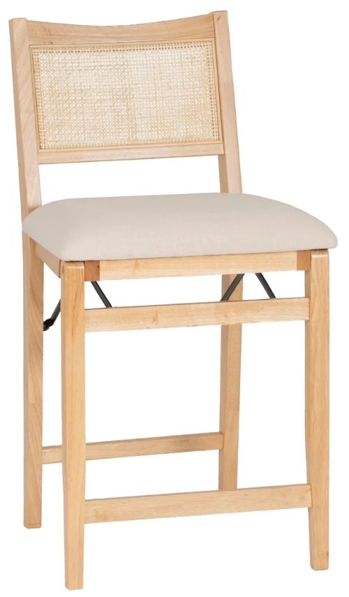 Powell® Beaux Natural Folding Counter Stool-0