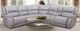 American Wholesale Furniture Madras 6-Piece Stone Power Reclining Curved Sectional-1