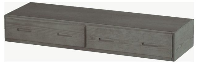 Crate Designs™ Furniture Graphite Extra-long Under Bed Storage Unit-0