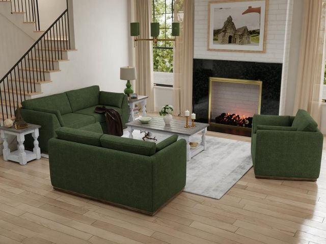 International Furniture Direct Vallarta Olive Sofa-4