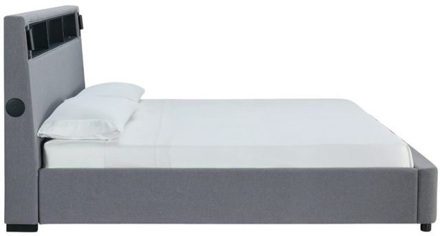 Signature Design by Ashley® Verishaw Gray California King Upholstered Panel Bed-3