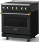 Viking® 5 Series 30" Valentine Pro Style Induction Range with Brushed Brass Trim-3