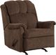 Affordable Furniture 2110 Tahoe Chocolate Manual Rocker Recliner-0