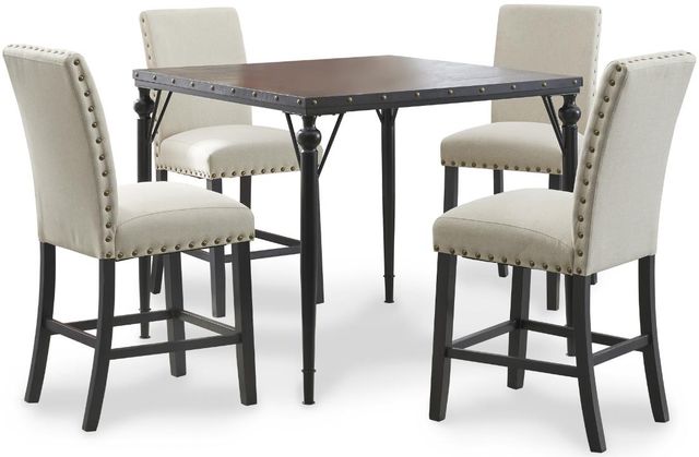 Signature Design by Ashley® Kreabindale 5-Piece Black/Brown Dining Table Set-0