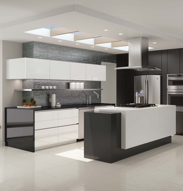 GE Profile™ 36" Stainless Steel Island Range Hood-3