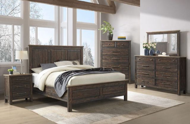 Intercon Transitions Driftwood/Sable Queen Panel Bed-2