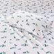 Olliix by Intelligent Design Teal Dogs Twin XL Cozy Soft Cotton Novelty Print Flannel Sheet Set-1