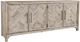 Jofran Inc. Gramercy Gray Wash 4-Door Accent Cabinet-0