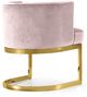 Meridian Furniture Gianna Pink/Gold Velvet Dining Chair-2