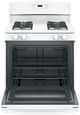 GE® 30" White Freestanding Gas Range-2
