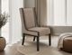 International Furniture Direct Balam Brown/Stained Dark High Backrest Side Chair-1