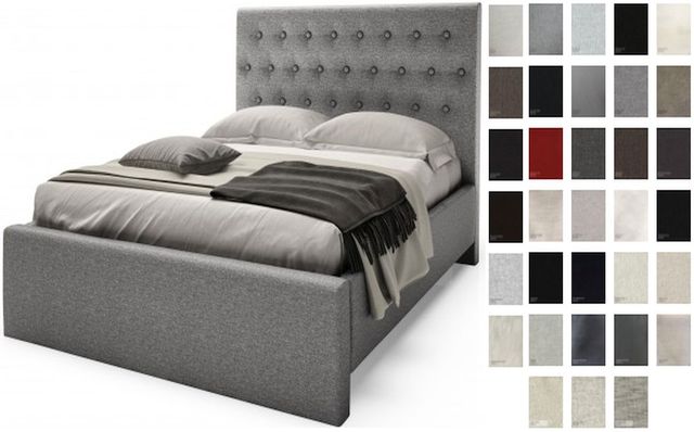 Julien Beaudoin Cosmos Alicia Grey Queen Panel Bed-0