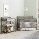 Westwood Design Emery Gray Convertible Slat Crib-1