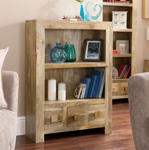Jaipur Furniture Dakota Light Brown Small Bookcase-2