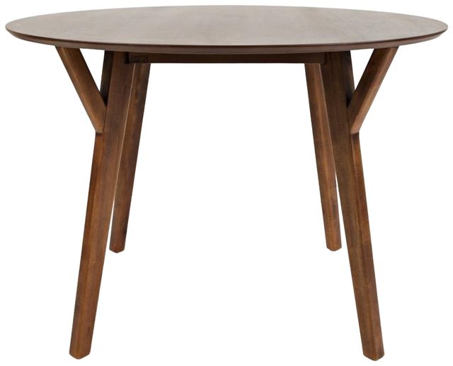 Jofran Inc. Copenhagen Brown Round Dining Table-2