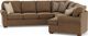Flexsteel® Preston Brown Chocolate Sectional-4